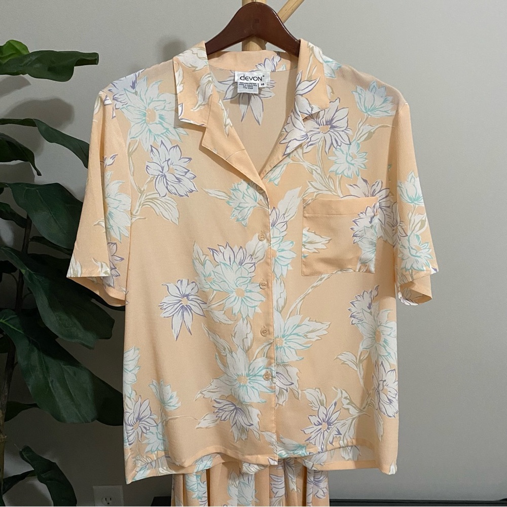 Devon Women’s Shirt and Pleated Skirt Set